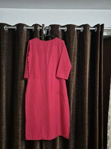 Elegant Pink Printed Kurta