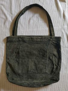 Stylish Corduroy Tote Bag