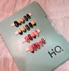 two types of Handmade Press-On Nails