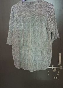 Stylish Striped Button-Up Shirt