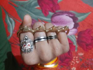 Silver Realistic Lion Ring (1pcs)