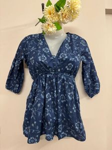 Short Blue Kurti