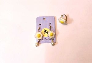 Cute Daisy Flower Jewelry Set