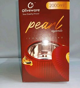 Oliveware Pearl Casserole – 2000ml (Mahroon) | New