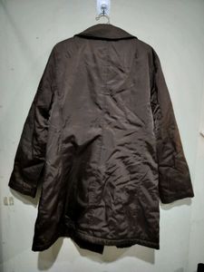 Brown Double Breasted Casual Jacket