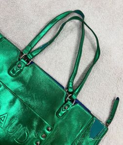 Shiny Green "GAUDI" Tote Bag