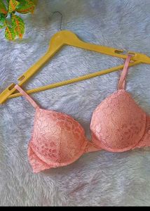 Lace Pink Push-Up Bra