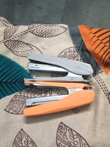 Orange and Grey Stapler Set