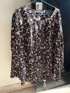 Floral Print Long Sleeve Top