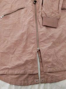 Long Brown Bomber Jacket