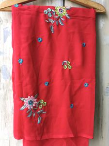 Blood red Colour Saree