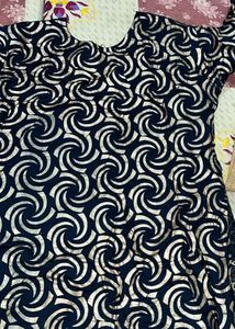 Beautiful Navy Blue Kurta Set with Dupatta