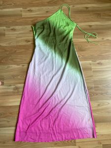 Gorgeous Multicolour Satin One Shoulder Dress