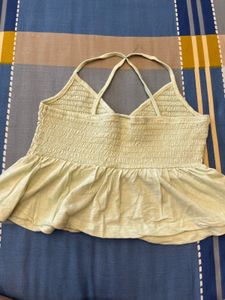 Smocked Peplum Tank Top