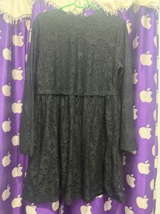 Elegant Black Lace Dress