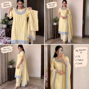 Yellow Stitched Suit | Good Condition