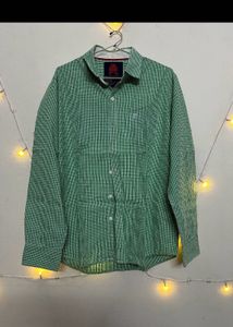 Men's Green Checked Shirt