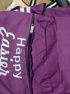 Purple 'Happy Easier' Backpack