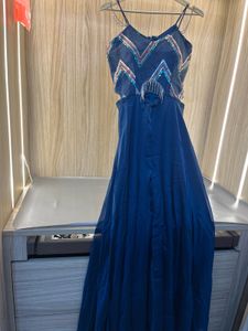 NEW Stunning Blue Sequin Gown