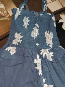 Floral Blue Sundress Jumpsuit