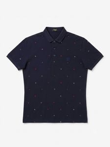 Authentic Fendi All Over Logo Polo Shirt