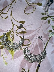 Oxidized Silver Mirror Work Choker Set