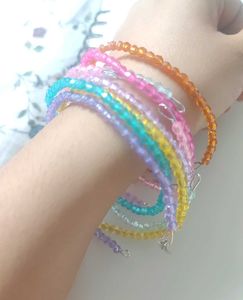 Stack Of 8 Pastel Beaded Bracelets 🧸✨