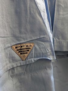 Columbia Light Blue Short Sleeve Button-Up Shirt