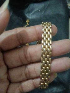 Elegant Gold Tone Bracelet Set man and women 2 pie