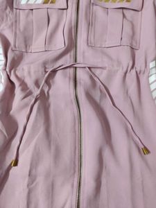 Chic Blush Pink Utility Dress