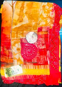 Vibrant Saree with Blouse Piece