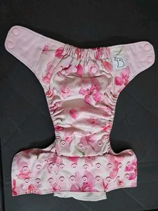 Cloth Diaper with Floral Print