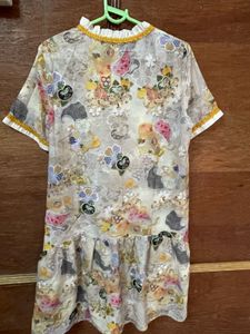 Bohemian Floral Print Tiered Dress