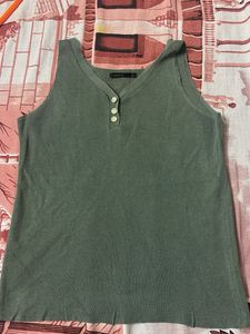 ribbed sea green top