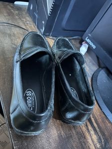Classic Black Leather Loafers