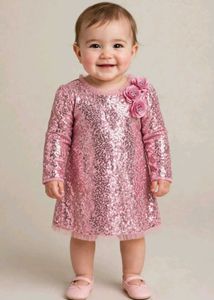 Sparkling Pink Sequin Gown 4-5year old