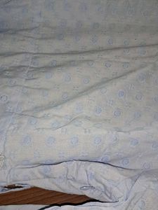 Brand New Light Blue cotton Flared Sleeve Wrap