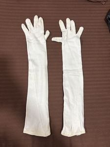 Unisex Elegant Long White Opera Gloves