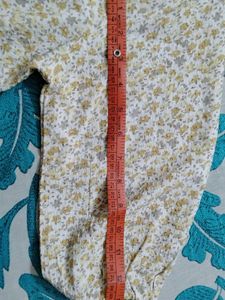 Charming Floral Print Button-Up Top