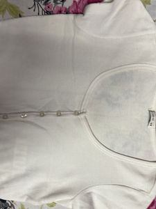 Ribbed Button-Up Cropped Top