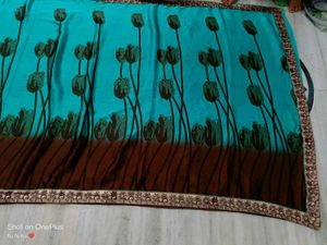 🇳🇿💫💗Elegant Blue Printed Saree