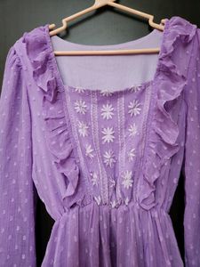 Lavender Colour Dress