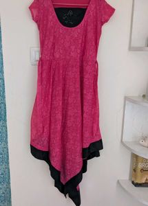 Pink Asymmetrical Dress