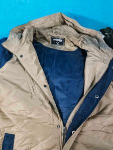 Color Block Puffer Jacket Stylish