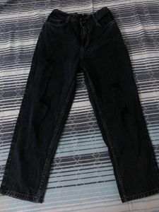 Dark Wash Ripped Jeans