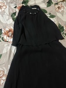 Elegant Black Sequined Gown