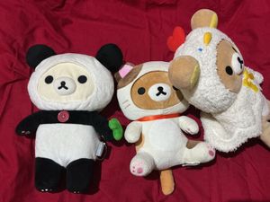 rillakuma plush- Panda, Cat &amp; Chicken