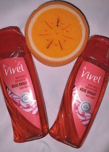 Vivel 1 Body Wash with Exfoliating Sponge