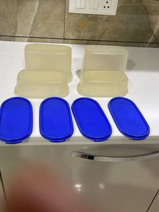 Set of 4 Clear Food Storage Containers
