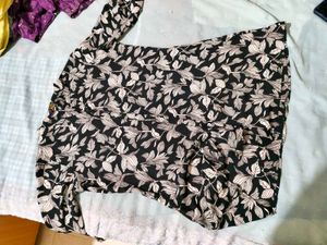 stylish black short top